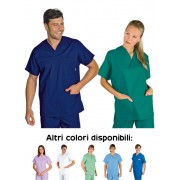 Divisa sala operatoria (casacca + pantalone) in cotone verde/blu taglie dalla 42 alla 60