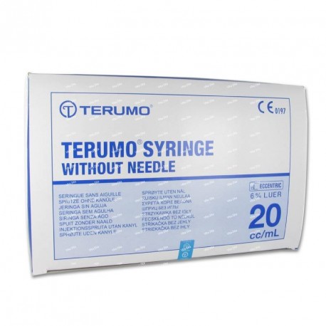 Conf. 50 pz. siriinghe ml 20 s/ago terumo
