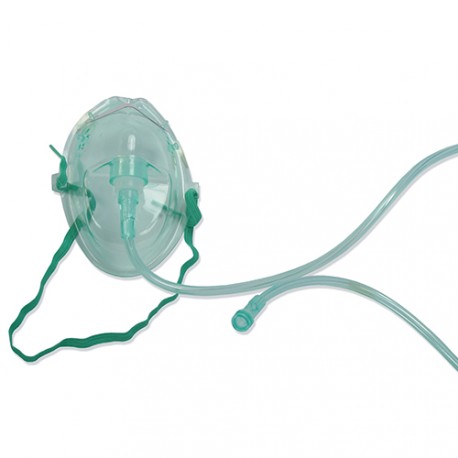 Maschera ossigeno terapia adulti con tubo