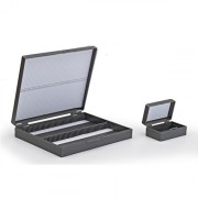 Scatola porta vetrini doppia